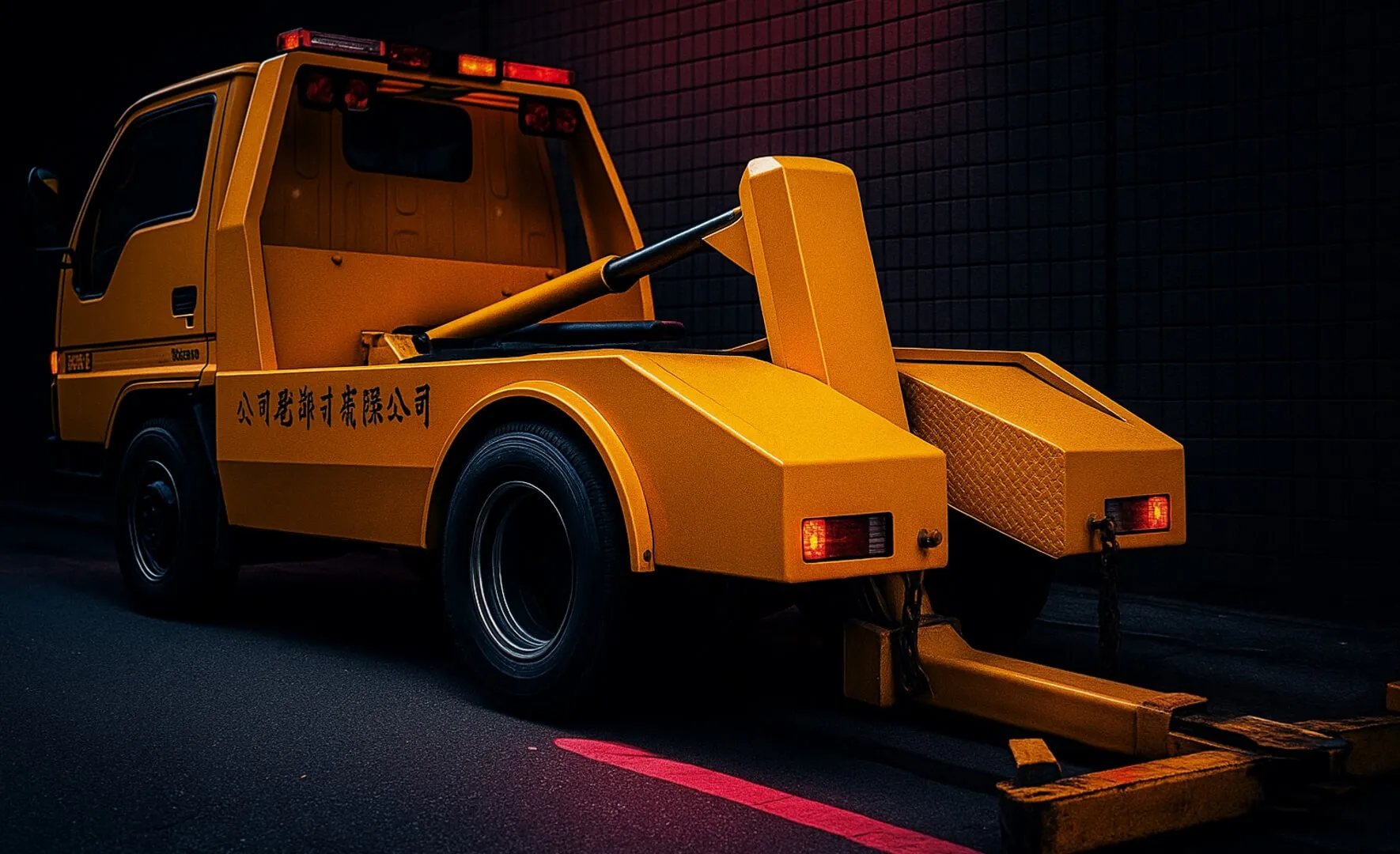 Special tow truck designed for basement rescues